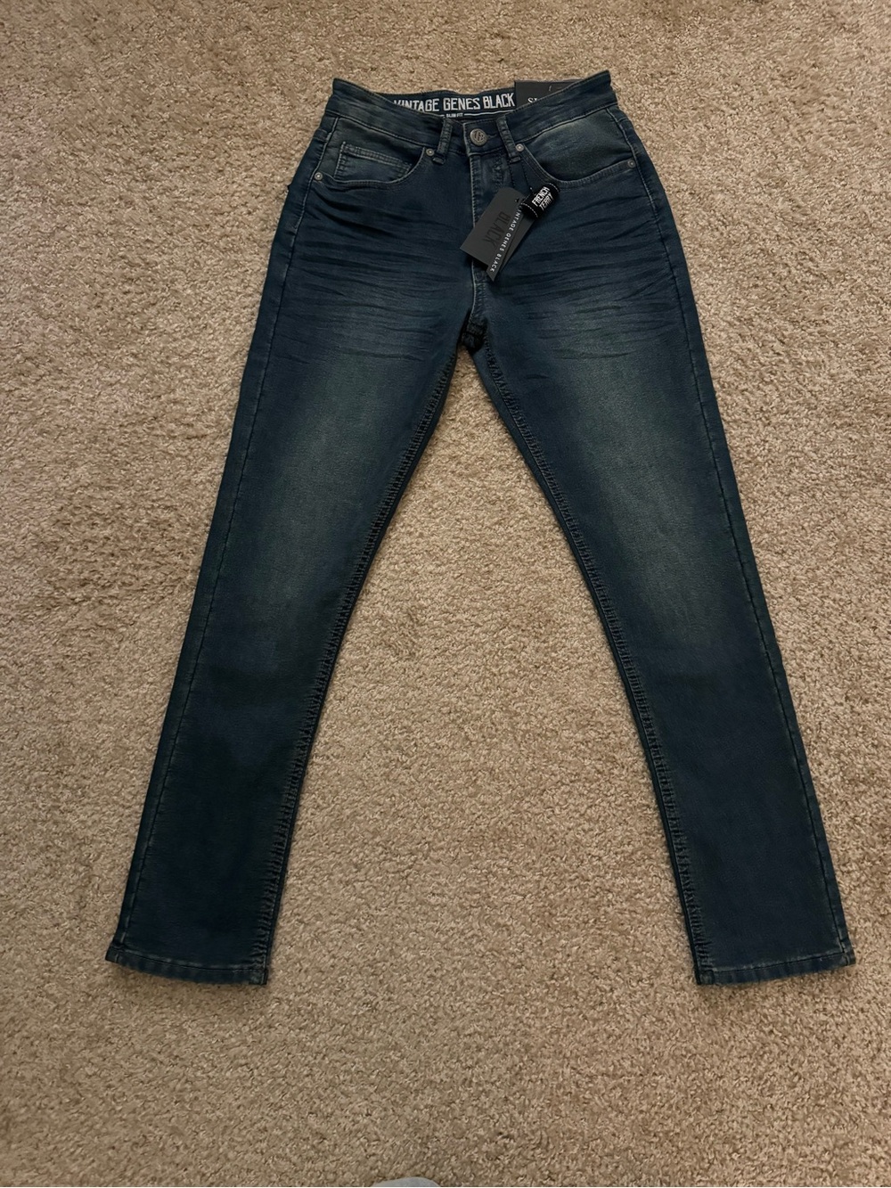 Vintage Gene’s Black Men’s Slim Fit Jeans 28W x 30L (NWT)